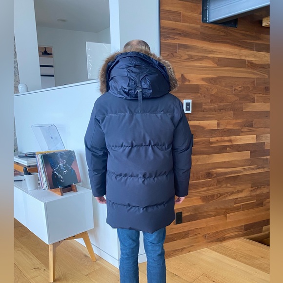 Moncler Parka.  Navy.  Worn twice. - Picture 4 of 11
